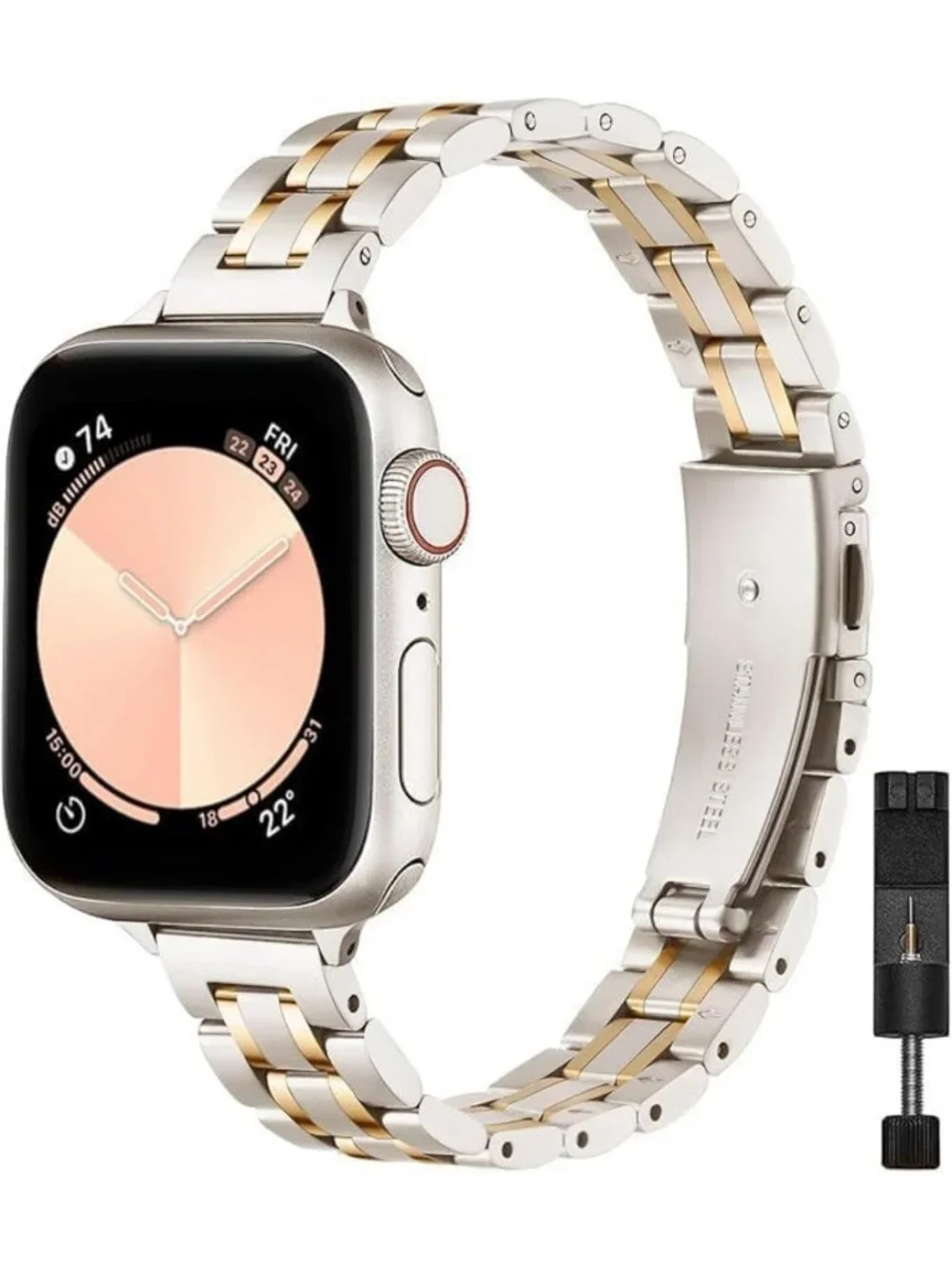 Stylish Thin Stainless Steel Replacement Band for Apple Watch 38mm 40mm 41mm